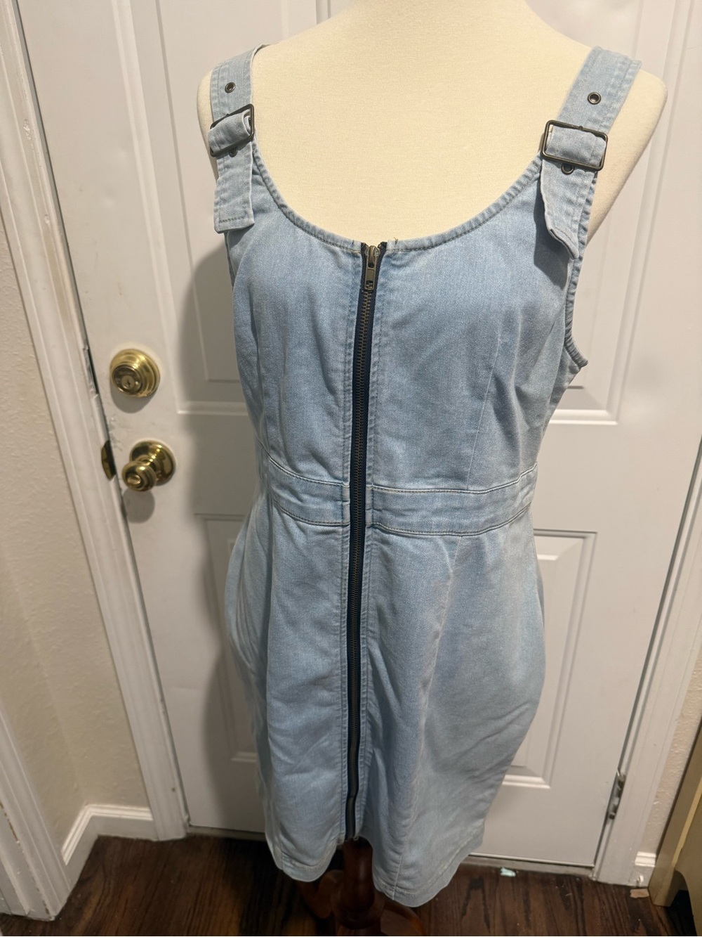 Haute Monde Light Blue Denim Dress